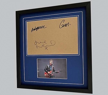 Oasis Signed Sheet + Colour Concert Photo
