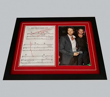 Take That "Once You've Tasted Love" Signed Song Sheet + Photo