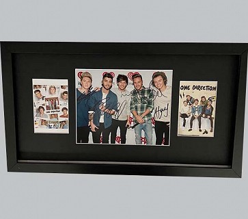 One Direction Signed Colour Photo + 2 Posters