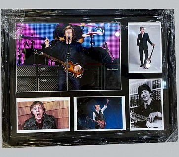 Paul McCartney Signed Colour Concert Photo + 4 Photos