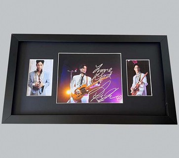 Prince Signed Colour Concert Photo + 2 Photos