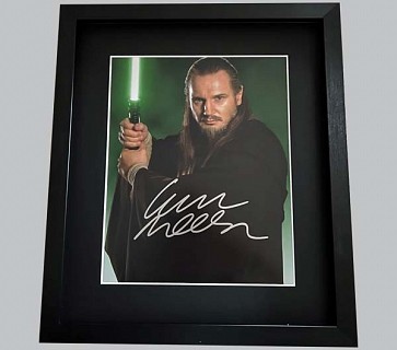 Liam Neeson Signed Qui-Gon Jinn Photo (Star Wars)