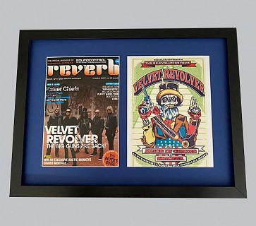 Velvet Revolver Signed "Reverb" Magazine Cover + Concert Poster