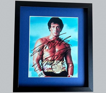 Rocky Colour Photo Signed by Sylvester Stallone