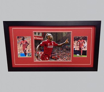 Sadio Mane Signed Liverpool FC Colour Photo + 2 Photos