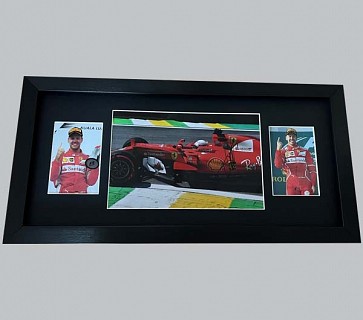 Sebastian Vettel Signed Colour Photo + 2 Colour Photos
