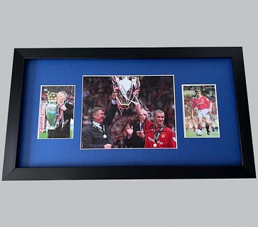Alex Ferguson & Roy Keane Signed Man Utd Photo + 2 Photos