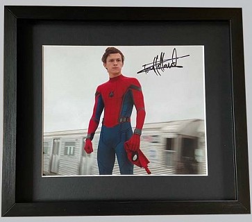 Spiderman Colour Photo Signed by Tom Holland