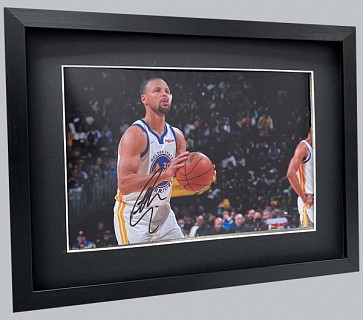 Steph Curry Signed Golden State Warriors Colour Photo