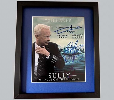 Sully Colour Movie Poster Signed by Tom Hanks