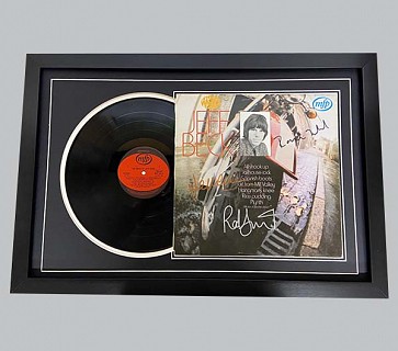 Jeff Beck Group Album Sleeve Signed by Jeff Beck, Rod Stewart & Ronnie Wood + Vinyl Record
