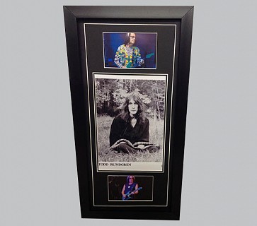 Todd Rundgren Signed B&W Photo + 2 Colour Concert Photos