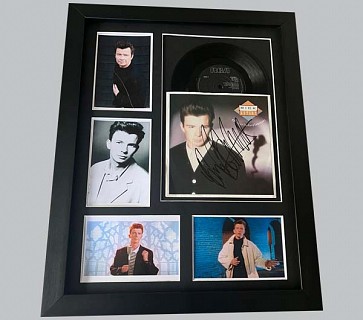 Rick Astley "Whenever You Need Somebody" Signed 7" Record Sleeve + 7" Record & 4 Photos