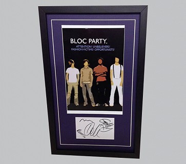 Bloc Party Signed Rock Music Collectible