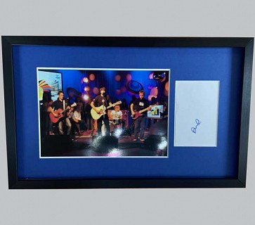 Dave Grohl Signed Postcard + Foo Fighters Concert Photo