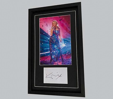 Kylie Signed Postcard + Colour Concert Photo