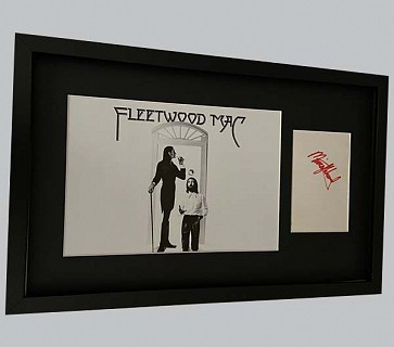 Fleetwood Mac - Postcard Signed by Mick Fleetwood + B&W Poster