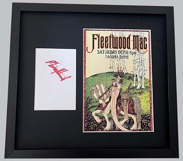 Fleetwood Mac - Postcard Signed by Mick Fleetwood + Concert Poster