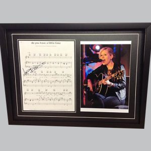 Dido "Do You Have a Little Time" Signed Song Sheet