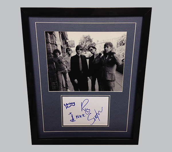 Kaiser Chiefs Signed Postcard + Black & White Photo