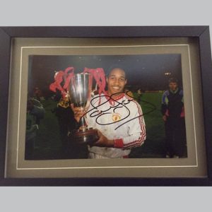 Paul Ince Signed Man Utd Photo