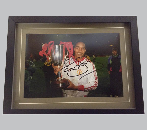 Paul Ince Signed Man Utd Photo