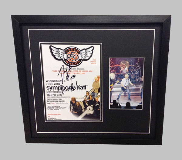 REO Speedwagon Signed Concert Flyer + Concert Photo