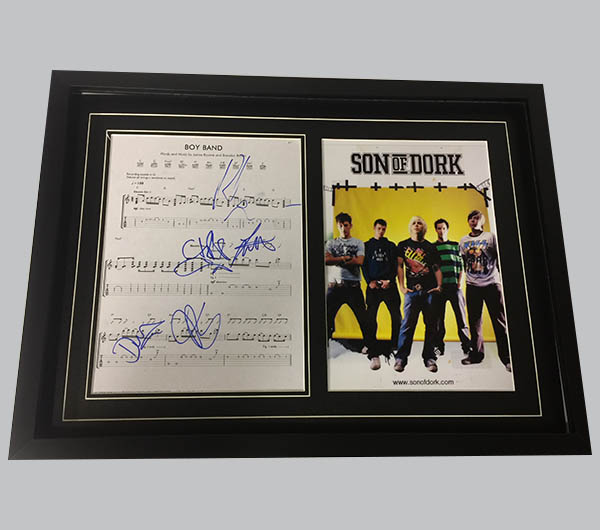 Son of Dork "Boy Band" Signed Music Sheet