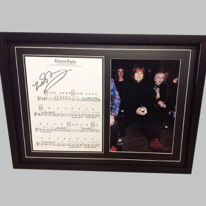 Zak Starkey "Eleanor Rigby" Signed Song Sheet