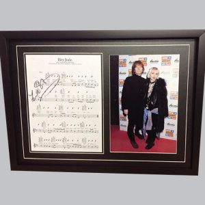 Zak Starkey "Hey Jude" Signed Song Sheet
