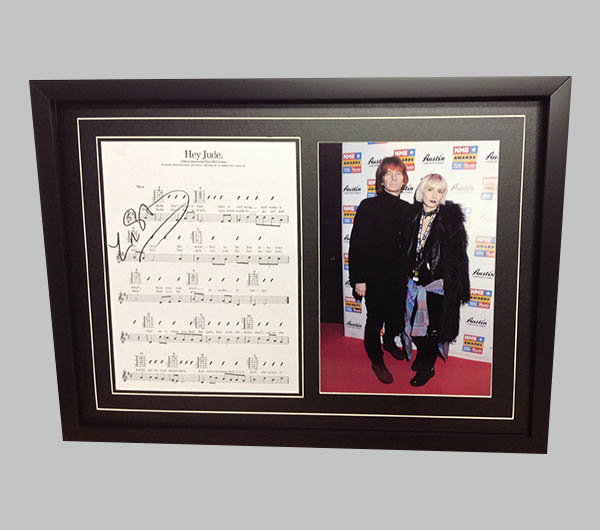 Zak Starkey "Hey Jude" Signed Song Sheet