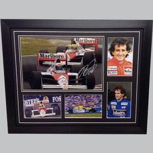 Alain Prost Signed Colour Photo + 4 Photos