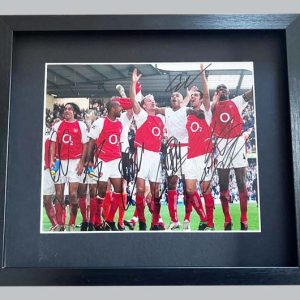 Arsenal Photo Signed by Edu, Bergkamp, Henry, Cole, Pires & Vieira