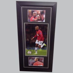 Ashley Young Signed Man Utd Colour Photo + 2 Photos