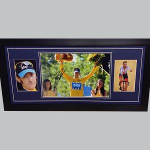 Bradley Wiggins Signed Colour Photo + 2 Photos