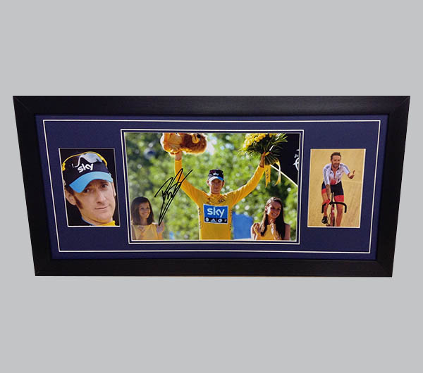 Bradley Wiggins Signed Colour Photo + 2 Photos