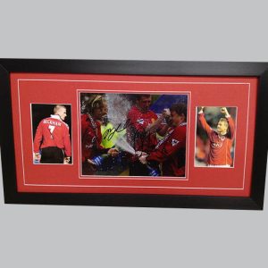 David Beckham & Ole Gunnar Solskjaer Signed Man Utd Photo