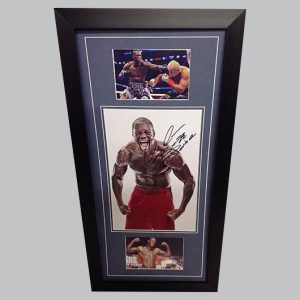 Deontay Wilder Signed Colour Photo + 2 Photos