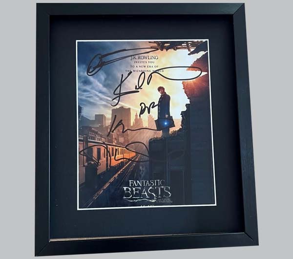 Fantastic Beasts Multi-Cast Signed Colour Film Poster