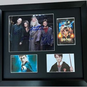 Harry Potter Multi-Cast Signed Photo + Postcard & 2 Photos