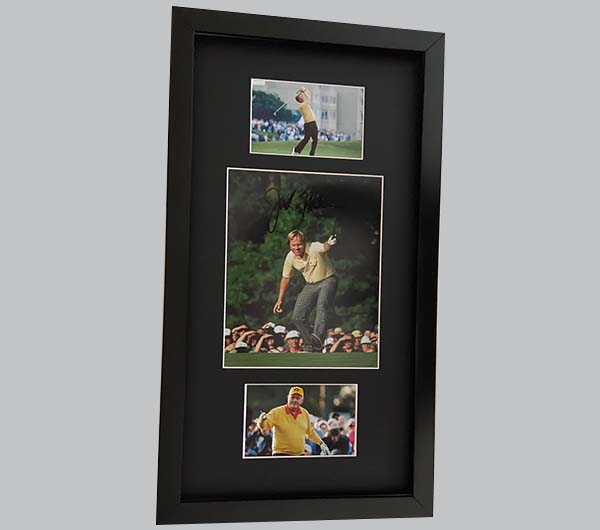Jack Nicklaus Signed Colour Photo + 2 Colour Photos