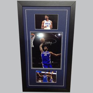Joel Embiid Signed Colour Photo + 2 Photos