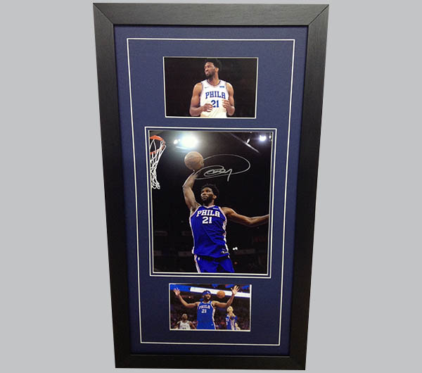 Joel Embiid Signed Colour Photo + 2 Photos
