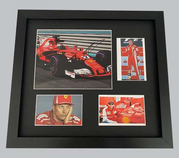 Kimi Raikkonen Signed Colour Photo + 3 Photos