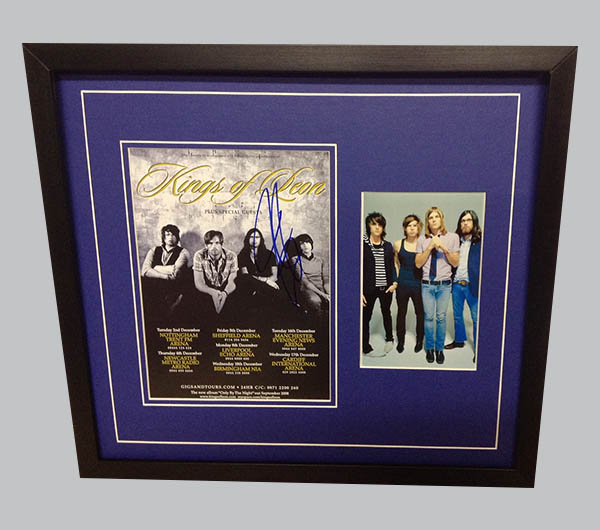 Kings of Leon Signed Concert Flyer + Colour Photo