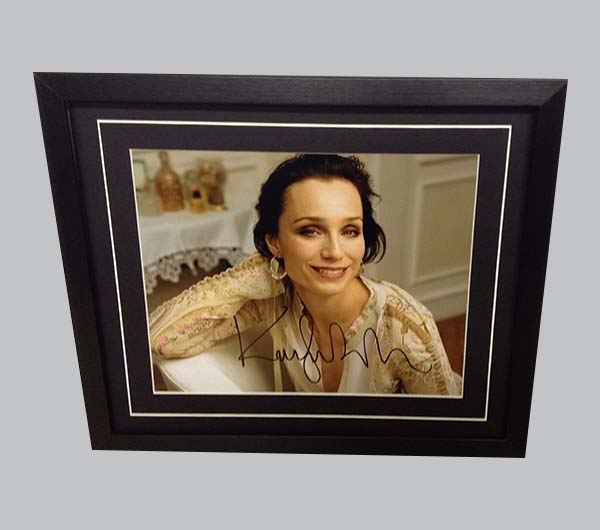 Kristin Scott Thomas Framed & Signed Colour Photo