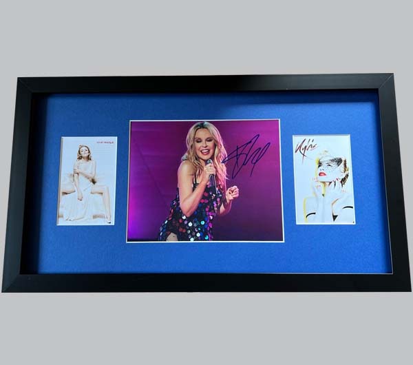Kylie Signed Colour Concert Photo + 2 Colour Photos