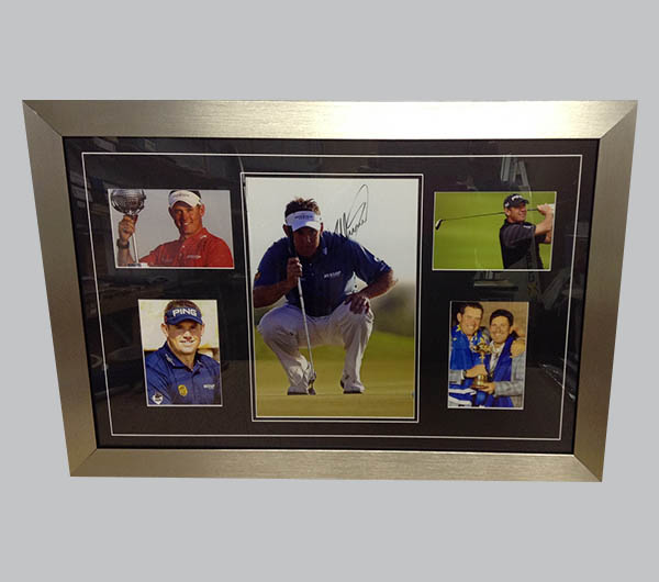 Lee Westwood Signed Colour Photo + 4 Photos