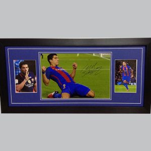 Luis Suarez Signed Barcelona FC Colour Photo