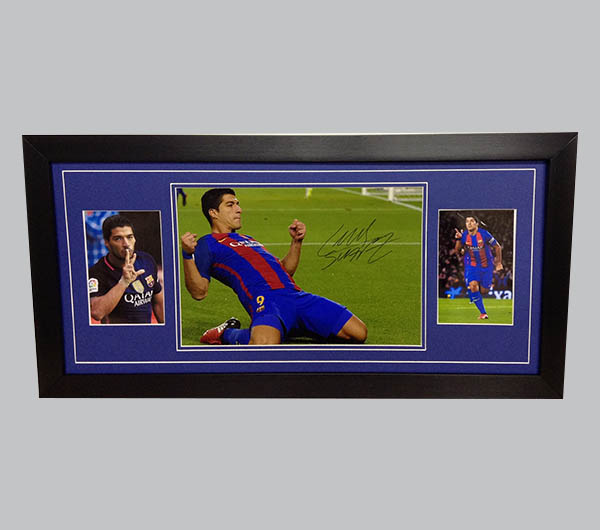 Luis Suarez Signed Barcelona FC Colour Photo